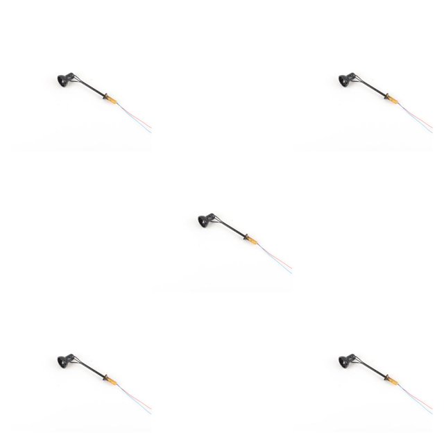 yingyy Model Railway Lamp Outdoor 1:87 Scale Streetlight Building LED Park Light Garden Yard Building Layout Decorations Type A Black 5Set