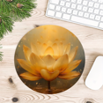 thumbnail image 1 of Golden Lotus Zen Mousepad Round Computer Mousepad Blooming Flower Floral Spirtual Meditation Yoga Room Waterproof Gaming Mousepads with Non-Slip Rubber Base Mousepads, 1 of 8