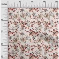 thumbnail image 2 of oneOone Polyester Spandex Light Beige Fabric Floral Craft Projects Decor Fabric Printed By The Yard 56 Inch Wide, 2 of 4