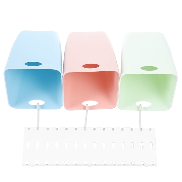 WEUVEB 1Set Sorting Small Trash Bin Square Simple Design Kitchen Garbage Bin Waste Recycling 5.5X4.32X4.32in