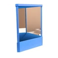 thumbnail image 1 of Shengyu Miroir Vrai Non Réversible Reflète le Réel avec Clarté Maquillage Miroir de Meuble-Lavabo Non Réversible Bleu 14*17cm, 1 of 6