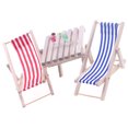 thumbnail image 4 of 1 Ensemble de Mini Chaise de Plage Miniature Chaise de Table Décorative Chaise Longue de Plage Mini Chaise Pliante, 4 of 8