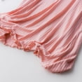 thumbnail image 4 of Zwiiyzr 2025 Pyjama de Maternité pour Femmes Robe d'Allaitement Robes d'Allaitement Uni Col en V Manches Courtes Post-Partum Robe de Grossesse Vêtement de Nuit avec Coussinet de Poitrine Vêtements d'Été de Maternité Rose, 4 of 8