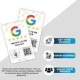 thumbnail image 3 of Custom Reusable Tag-Tap/QR Google Review Card -3 Pack Instant Google Reviews Card - QR Code and NFC Cards for Business, Google Review Tap Card, 3 of 5