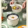 thumbnail image 2 of kurtrusly Electric Cooker Non-Stick Multifunctional Frying Pot Portable Travel Home Dormitory Dining Bar Cafe Kitchen Baking Cookware Green Single Layer, 2 of 6