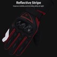 thumbnail image 2 of Winter Motorcycle Gloves Waterproof Cold Weather Motorcycle Gloves Warm Riding Gloves with Reflective Stripe, 2 of 8