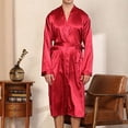 thumbnail image 2 of Shorts à Séchage Rapide Homme Unis Décontractés Manches Longues à Lacets Rayés Maison Poche Longue Robe de Pyjama Shorts Ensemble de Shorts de Pyjama pour Homme Ensembles de Pyjama pour Homme Manches Longues Ensemble de Shorts de Pyjama pour Homme, 2 of 8