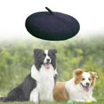 thumbnail image 3 of Dog Cat Beret Wool Yard Wool Yard Hat Hat Durable Adjustable Elastic Rope Costume Warm Black, 3 of 9