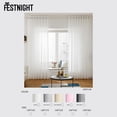 thumbnail image 2 of Festnight 2PCS 175*140cm Solid Color Curtains Polyester Fiber Grommet Filtering Casual Textured Curtains for Bedroom Living Room, 2 of 7
