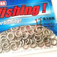 thumbnail image 4 of 100pcs Solid Stainless Steel Jigging Rings Slow Pitch Vertical Jigging Tackle Lure Accessories 0#～14#, 4 of 7