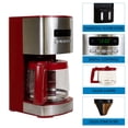 thumbnail image 4 of Kenmore Aroma Control Programmable 12-cup Coffee Maker, Red/Stainless, 4 of 9