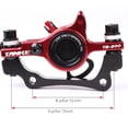 thumbnail image 4 of Generic Red Hydraulic Disc Brake Set for Mountain Bikes - Aluminum Alloy, 160mm Rotor, Front & Rear, Left/Right Options, 800mm/1450mm Tubing, 552g Total Weight, 4 of 6