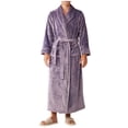 thumbnail image 5 of Timegard Womens Bathrobe Long Sleeve Lapel Neck Nightgowns Long Plush Robes Fall Winter Warm Comfy Robe, 5 of 5