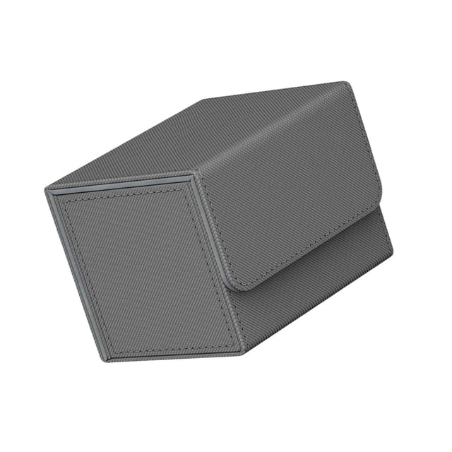 Card Deck Box Storage Holder Organizer W/ Magnet Closure Display Organization Album Card Display TCG Gray