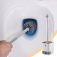 thumbnail image 4 of Multifunctional Wall Double Head Toilet Cleaning Brush Long Handle For Cleaning Without Dead Corners Built In Tray And Non Slip Base, 4 of 6