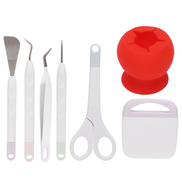 Ensemble d'Outils de Désherbage en Vinyle, Débris Clairs Ensemble d'Outils de Production DIY Anti-Déchirure pour Camées pour Silhouettes pour Lettrage Rouge