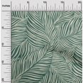 thumbnail image 2 of oneOone Tissu Polyester Lycra Vert Foncé Feuilles Matière de Robe Tissu Imprimé Tissu au Mètre 56 Pouces de Large, 2 of 5