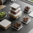 thumbnail image 1 of Wzzjkit Fridge Organizer, Stackable Refrigerator Cooler Sealed with Lid Kitchen Organizer Snacks Nut Box Food Storage Box Transparent, Refrigerator Organizers and Storage, 1 of 9