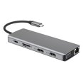 thumbnail image 1 of axGear USB Type C Dual HDMI VGA Adapter Card Reader USB 3.0 HUB Screen Mirror, 1 of 8