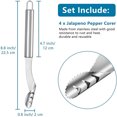thumbnail image 4 of TopLLC Stainless Steel Pepper Core Seed Remover Multi-functional Corer the Peeler, 4 of 6