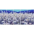 thumbnail image 2 of Amazing Light Blue Chamomile Blossom - Large Flower Canvas Art Print, 2 of 3