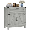 thumbnail image 1 of HOMCOM Farmhouse Sideboard Buffet Cabinet with Drawer and Adjustable Shelf, 1 of 9