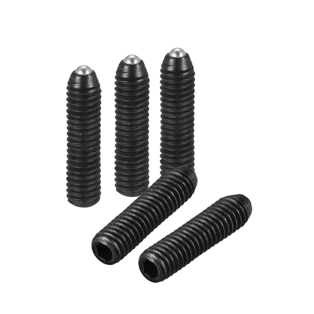 Unique Bargains Ball Point Set Screws, M3 x 12mm High Carbon Steel Metric Spring Hex Socket Grub Screw 20 Pack