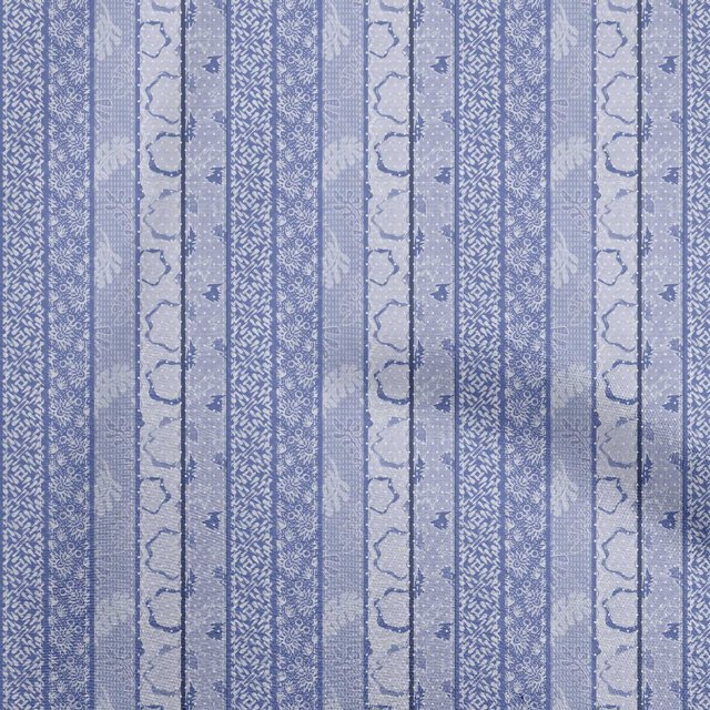 oneOone Viscose Chiffon Bluish Violet Fabric Asian Dabu Print Sewing Craft Projects Fabric Prints By Yard 42 Inch Wide