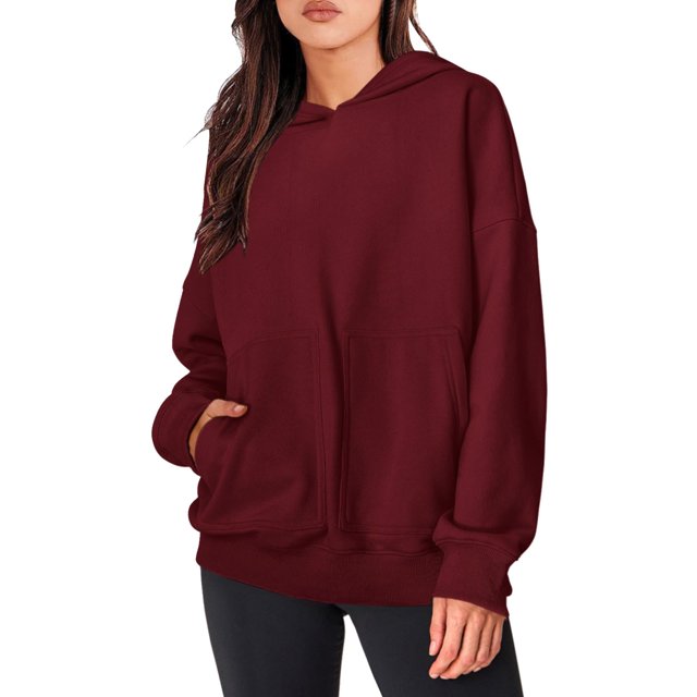 Chandail à Capuchon Surdimensionné pour Femmes, Mode, Décontracté, à Manches Longues, Confortable, Automne Hiver, Chandail à Capuchon 2023