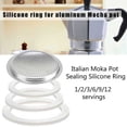 thumbnail image 4 of MYG Rubber Seal/Rings+Filter -Replacement- Sizes 9 Cup Espresso coffee Maker Moka Pot, 4 of 9