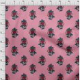 thumbnail image 3 of oneOone Georgette Viscose Fabric Leaves & Floral Block Print Fabric BTY 42 Inch Wide, 3 of 5