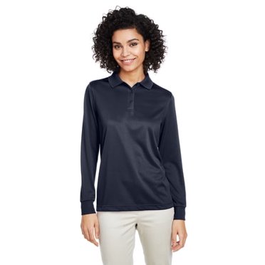 Harriton Polo à Manches Longues pour Femmes Advantage Snag Protection Plus IL M348LW