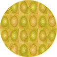 thumbnail image 1 of Ahgly Company Tapis d'Intérieur Ronds Transitionnels Jaunes Lavables à la Machine, 5 Pieds Rond, 1 of 7