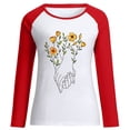 thumbnail image 3 of CEHVOM Imprimé de la Saint-Valentin pour Femmes, Col Rond Décontracté, Manches Longues, Chandail Molletonné à Enfiler, Hauts, Chemise, Blouse, 3 of 3
