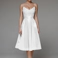 thumbnail image 2 of Ketyyh-chn99 Robe Femme Robe de Cocktail Femme Élégante à Manches Évasées Robe de Soirée Robe Formelle Grande Taille Blanc,TG, 2 of 5