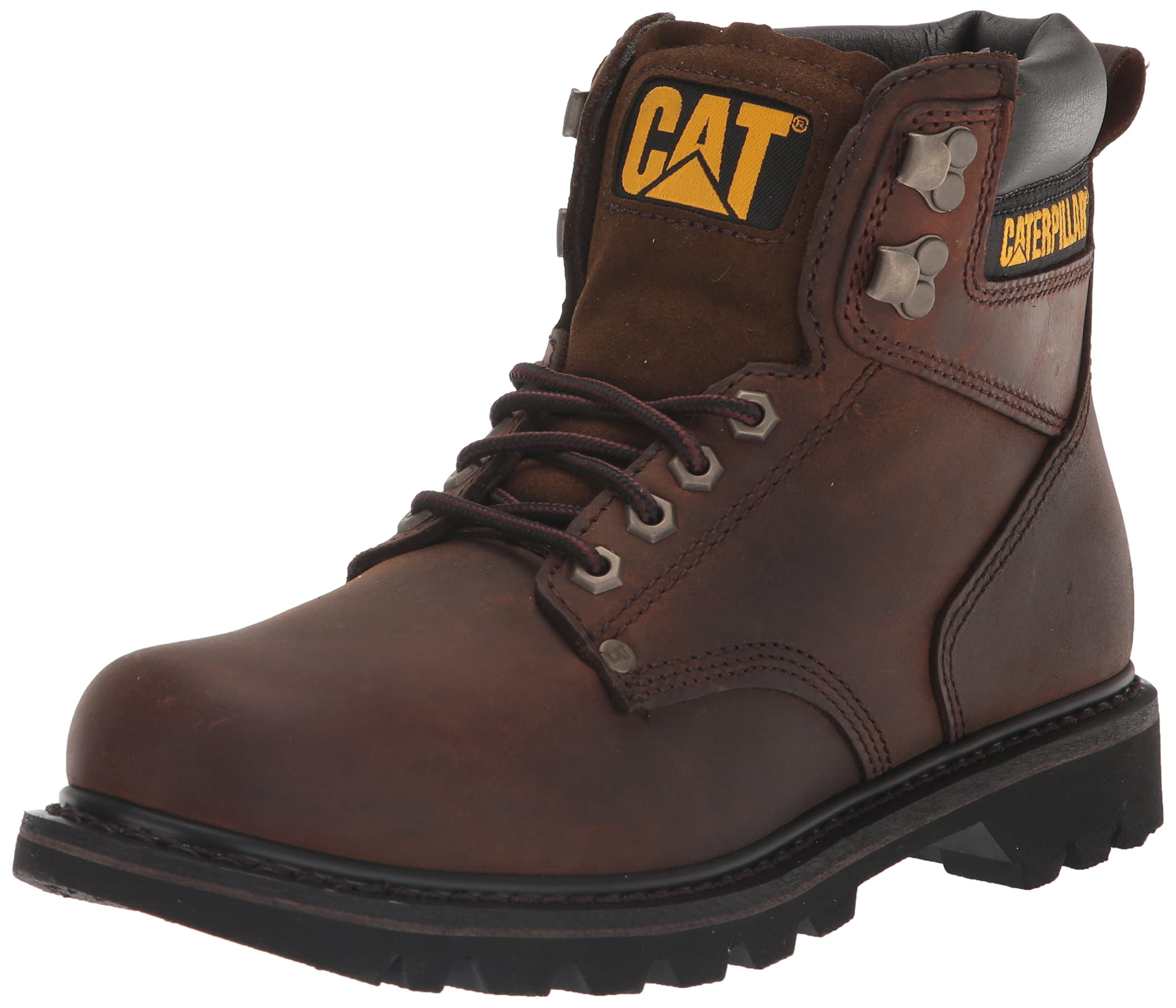Cat Footwear Men's Second Shift Soft Toe Work Boot, Dark Brown