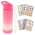 thumbnail image 4 of Grusce Bouteille d'Eau pour Enfants avec Couvercle à Paille 500 ml Bouteille d'Eau Isolée avec Poignée Bouteille d'Eau en Acier Inoxydable à Isolation sous Vide Bouteilles d'Eau sous Vide Étanches Réutilisables à Double Paroi sous Vide pour Enfants, 4 of 9