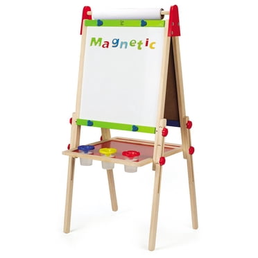 Hape Chevalet Magnétique Tout-en-1 pour Enfants pour Dessin Effaçable à Sec Tableau Noir Artiste