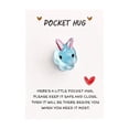 thumbnail image 1 of Cheapark English Encouragement Bunny Pocket Card Desktop Decorative with Inspirational Blessings for Home Office Spring Gift, 1 of 6