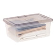thumbnail image 3 of IRIS 16 L Plastic Storage Bins with Lids Stackable Storage Containers Totes 8 Pack, 3 of 9