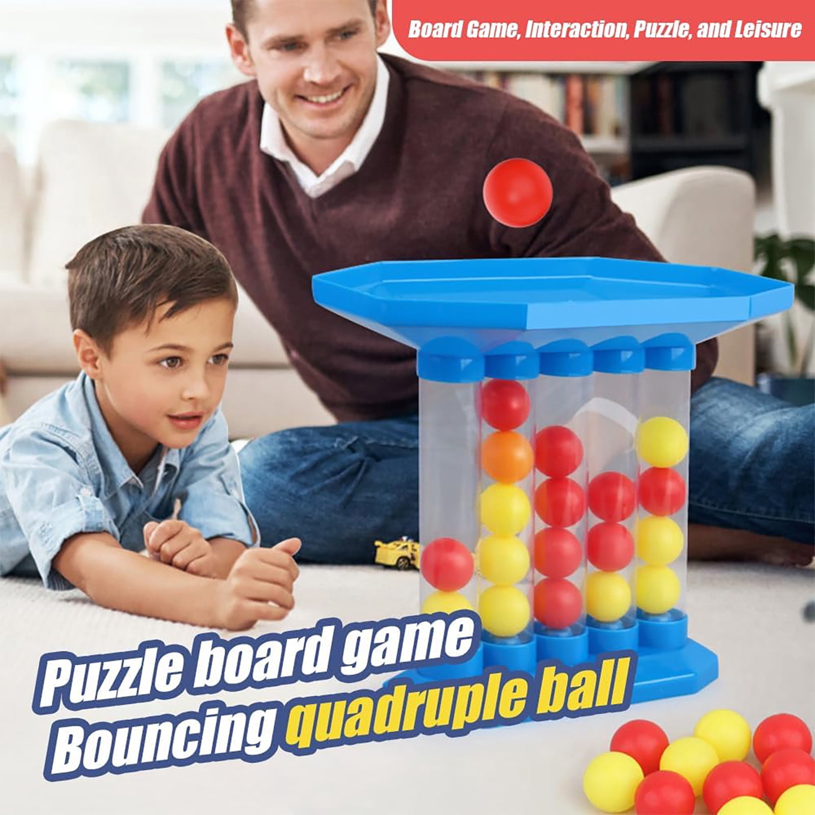 Connect Game Board Game for Adults - Interactive Pong Party Tabletop Board Game for Social Play