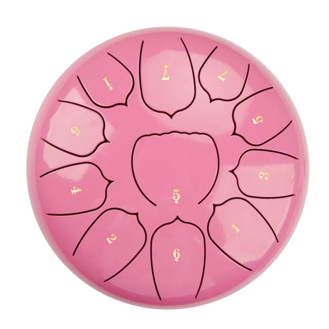 Amdohai 10 Inch Steel Tongue Drum 11 Notes Handpan Drum
