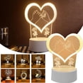 thumbnail image 3 of Desk LED USBNight Light Creative Bedroom Bedside Table Day gift Lamp I1U0, 3 of 8