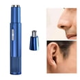 thumbnail image 2 of Nose and Ear Hair Trimmer USB Charging Painless Portable Professional for Men Blue, 2 of 10