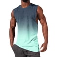 thumbnail image 2 of NTACZA Débardeurs Sans Manches pour Homme T-Shirt Athlétique Basique Col Rond Sport Dégradé T-Shirt pour Homme TTG, 2 of 5