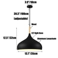thumbnail image 2 of Wood Metal Colorful Pendant Lamp, Creative Ceiling Pendant Light Fixture, Modern Pendant Lighting, Farmhouse Pendant Light for Over Kitchen Island Dining Room Table Bar Entrance Cafe, 2 of 7