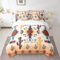 thumbnail image 2 of Erosebridal Western Aztec Bedding King Size, Mandala Boho Bedding Sets King Size, Tribal Geometry Decor, Reversible 7pcs, 2 of 5