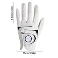 thumbnail image 3 of Left Handed Golf Glove for Men | Slip Proof Lambskin Leather Sports Glove | All Season Breathable Club Glove for Enhanced Grip and Comfort | Practice and Game Use, 3 of 6