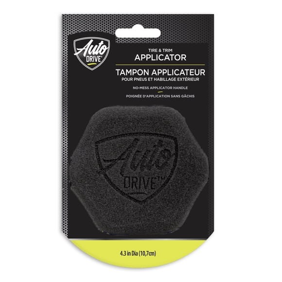 Auto Drive Hex Grip Tire Shine, Trim Dressing Applicator Pad 4.3 inch