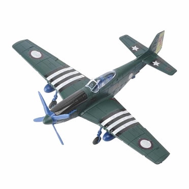 Esquirla Maquette d'Avion de Chasse de la Seconde Guerre Mondiale à l'Échelle 1:48, Assemblage 4D, Kit de Maquette d'Avion pour Adulte et Vert
